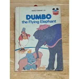 Vintage Walt Disney Dumbo The Flying Elephant Hardcover Book 1978 1st US Edition